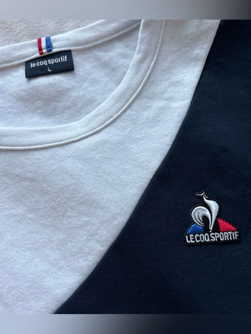 Le Coq Sportif Colorblock Crewneck Sweatshirt Mens Large French Euro Sport Logo